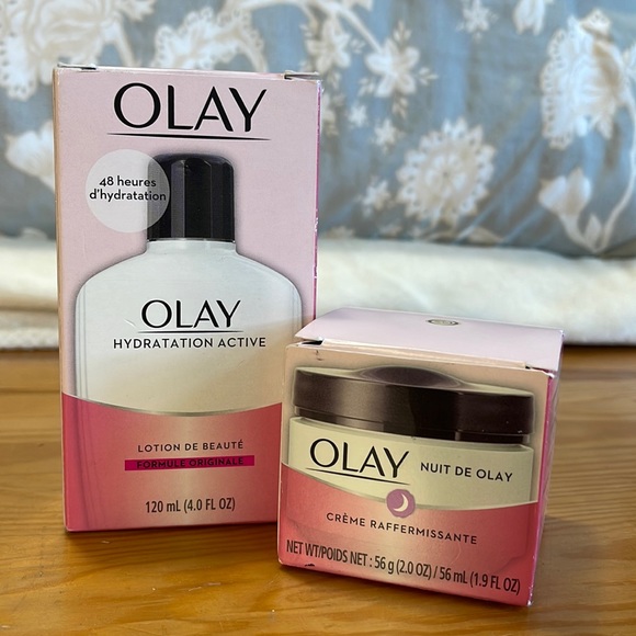 Olay , Beauty fluid lotion 120ml + Firming night cream56ml, Brand New!! - Picture 1 of 16